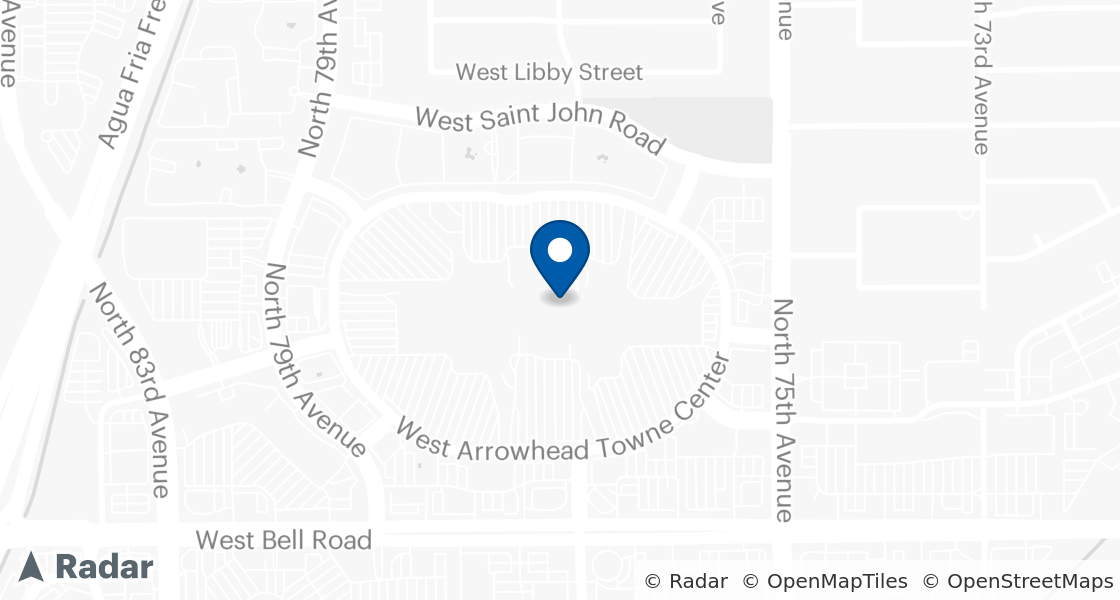 Map of Dairy Queen Location:: Arrowhead Towne Center, Glendale, AZ, 85308-8665